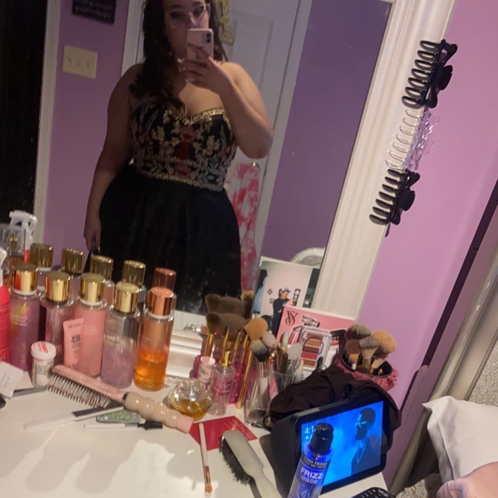 Prom dress with corset back